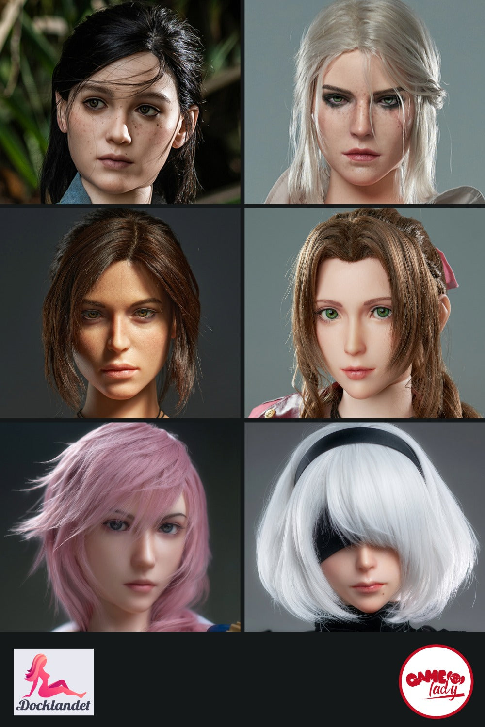 Papildu galva (Game Lady Doll Silikona oriģināls)