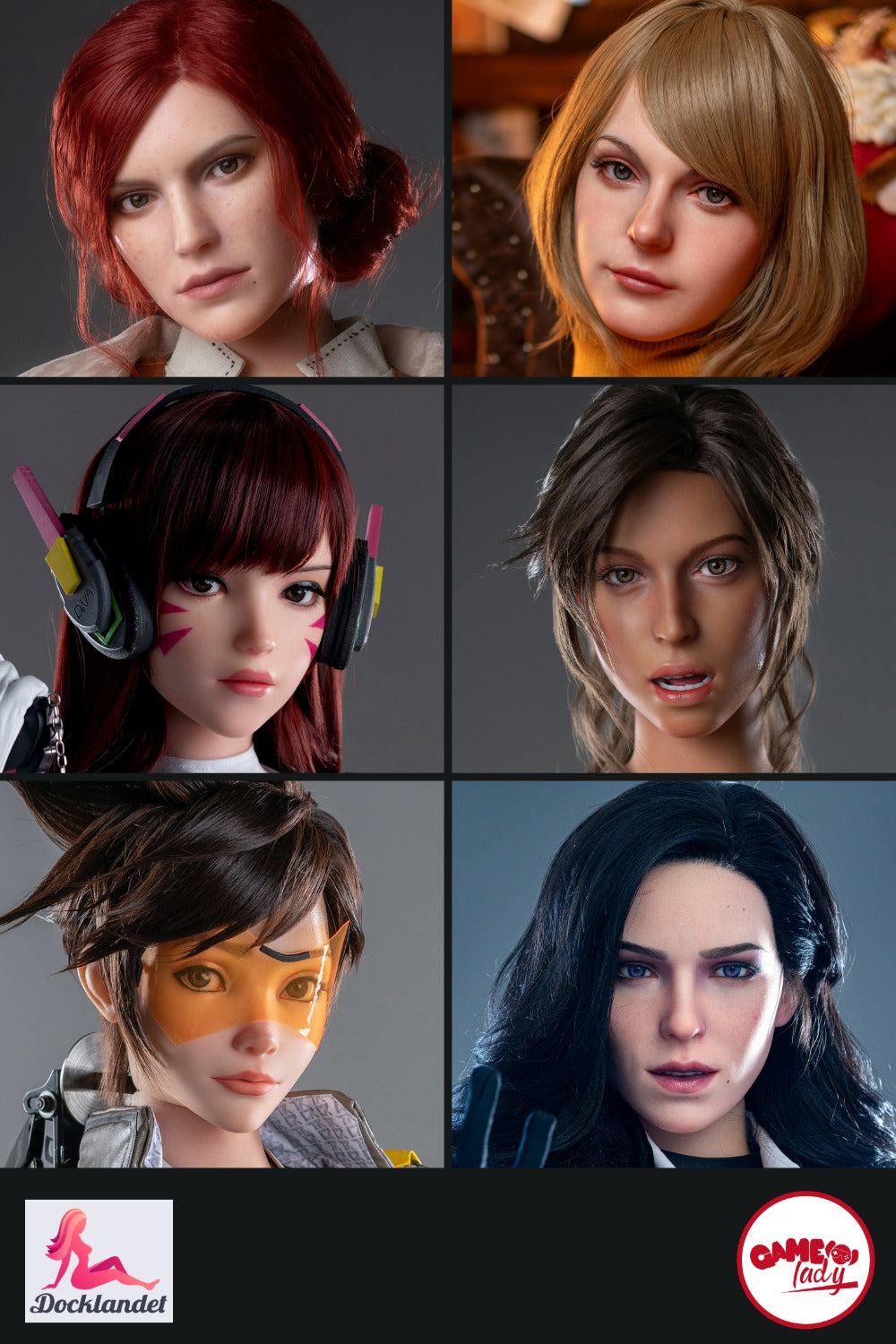 Papildu galva (Game Lady Doll Silikona oriģināls)