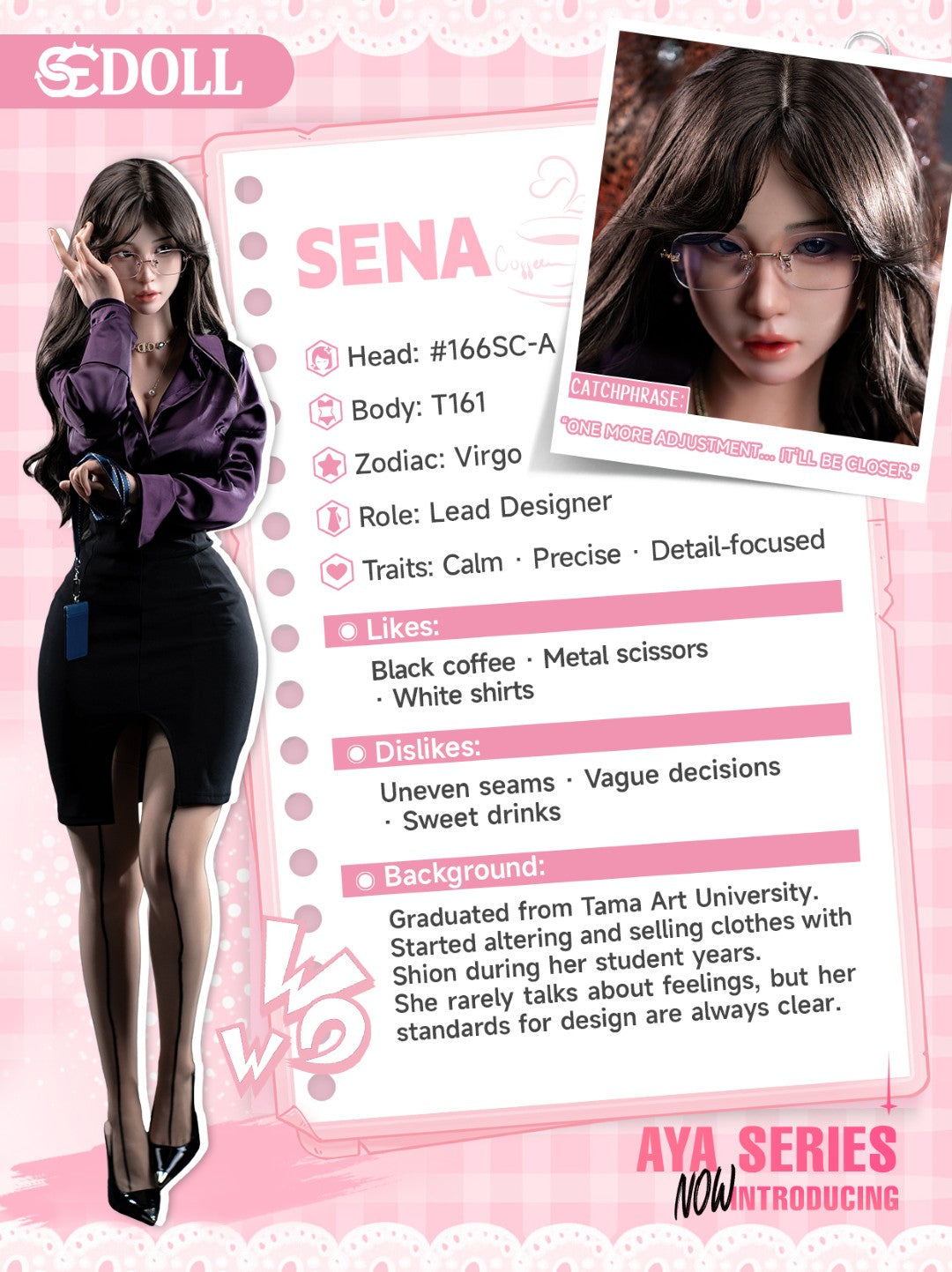 Sena. Seksa lelle (SEDoll 161 cm C-Cup #166SC RST silikons)