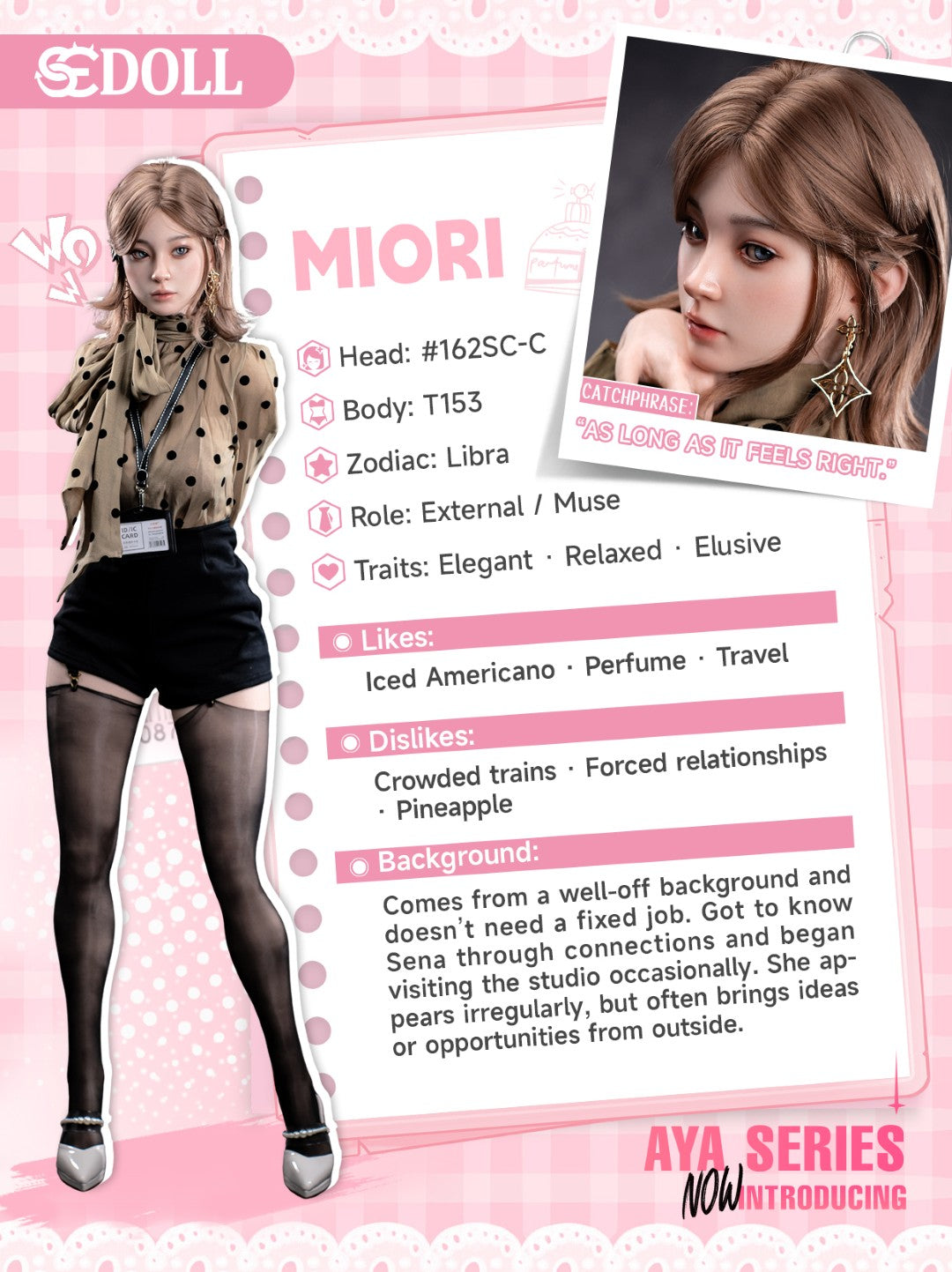 Miori.C seksa lelle (SEDoll 153 cm A-kauss #162SC RST silikons)