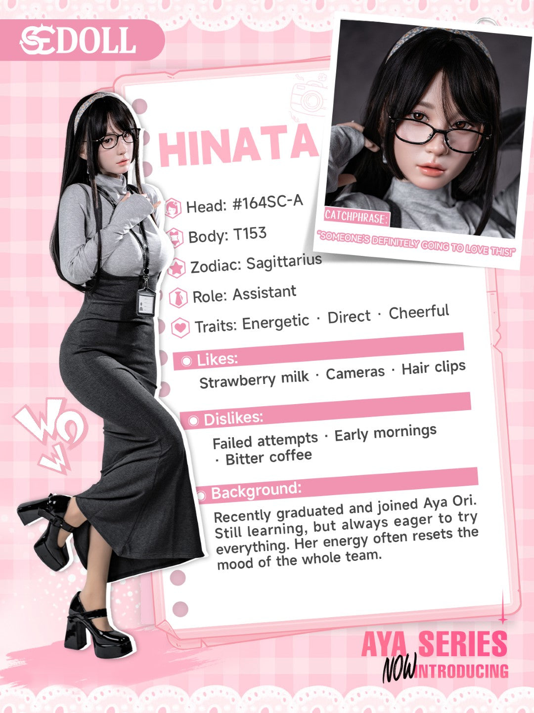 Hinata. Seksa lelle (SEDoll 153 cm A-kauss #164SC RST silikons)