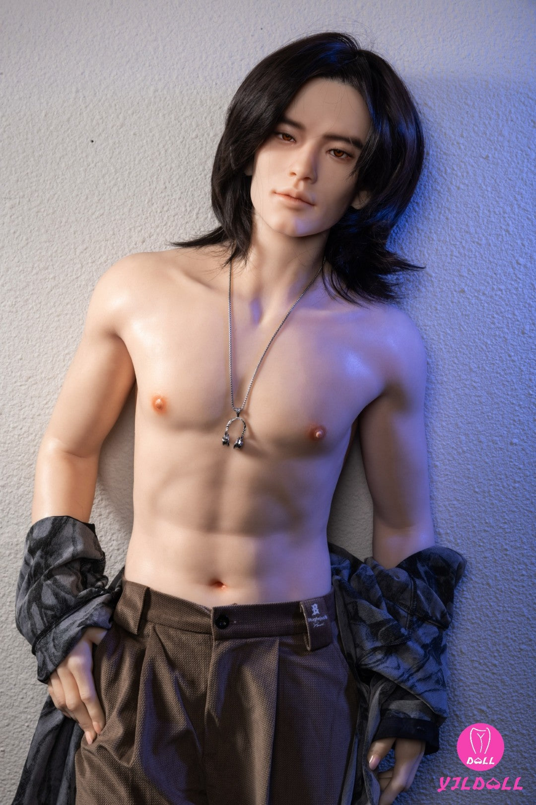 Čārlza vīriešu dzimuma lelle (YJL Doll 177 cm MD013 silikons)