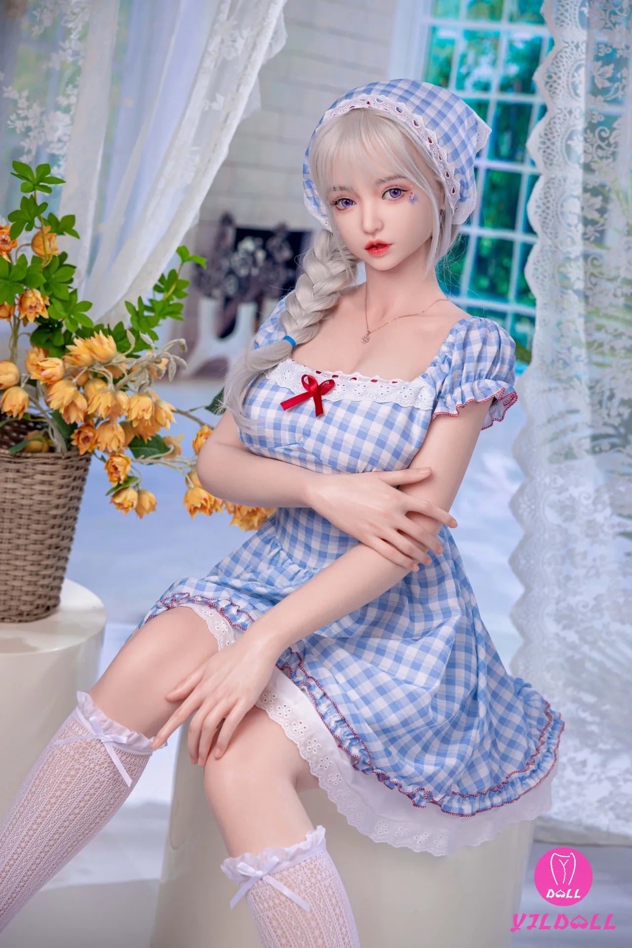 Lv Ling seksa lelle (YJL Doll 168 cm E-Cus #457 silikons)