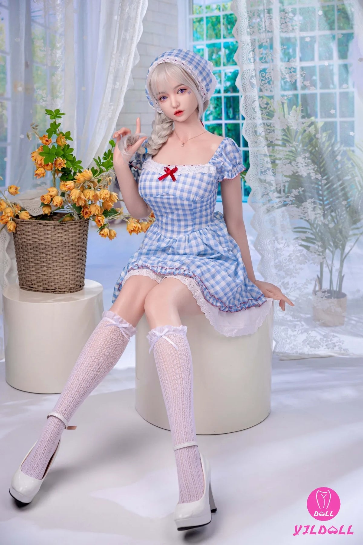 Lv Ling seksa lelle (YJL Doll 168 cm E-Cus #457 silikons)