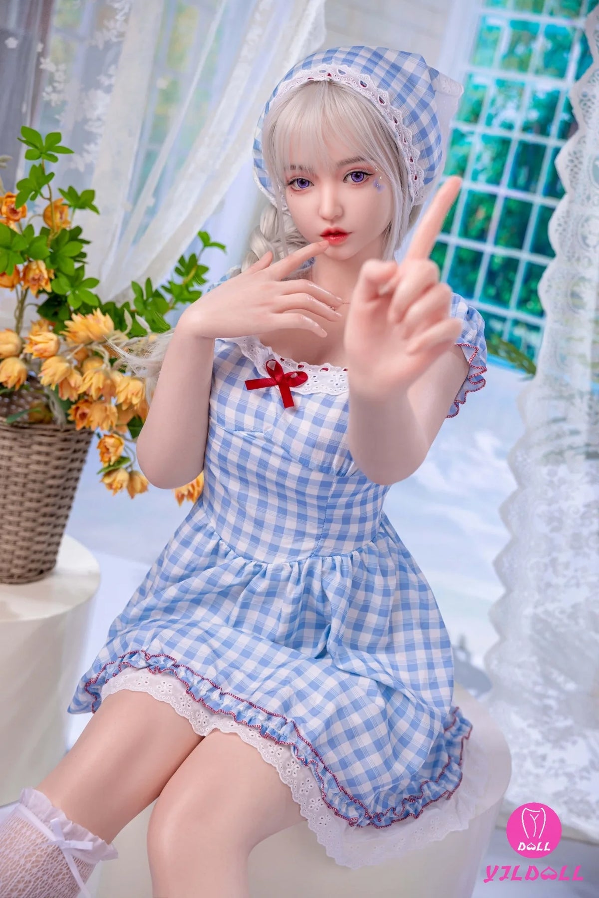 Lv Ling seksa lelle (YJL Doll 168 cm E-Cus #457 silikons)