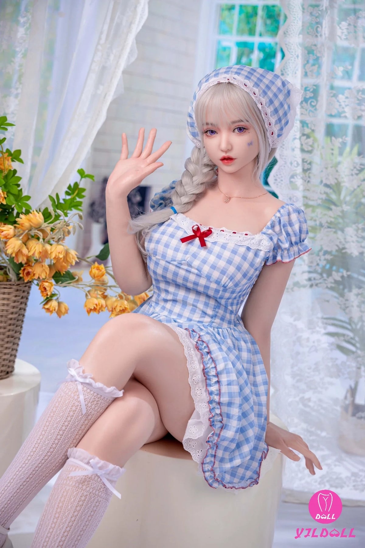 Lv Ling seksa lelle (YJL Doll 168 cm E-Cus #457 silikons)