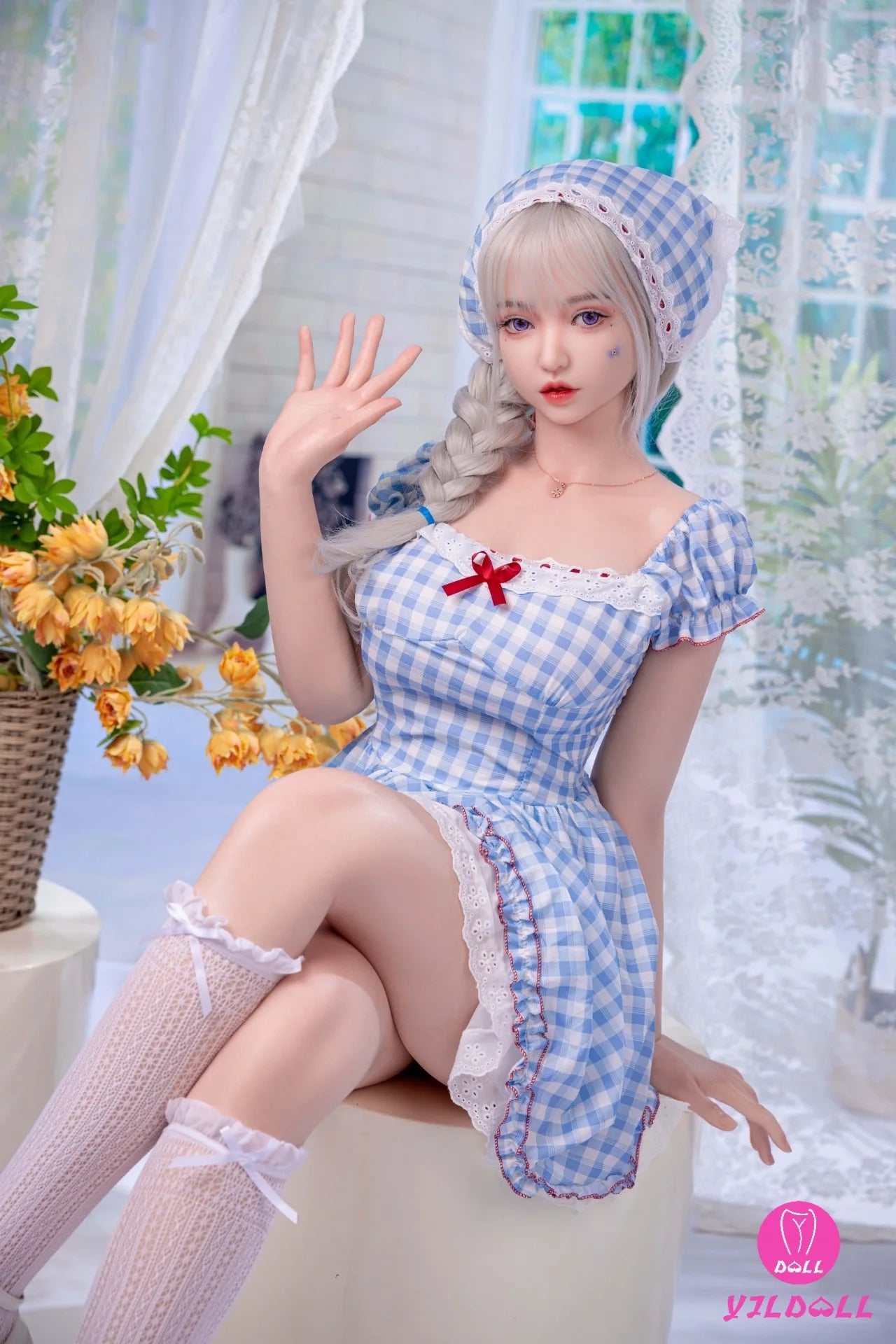 Lv Ling seksa lelle (YJL Doll 168 cm E-Cus #457 silikons)