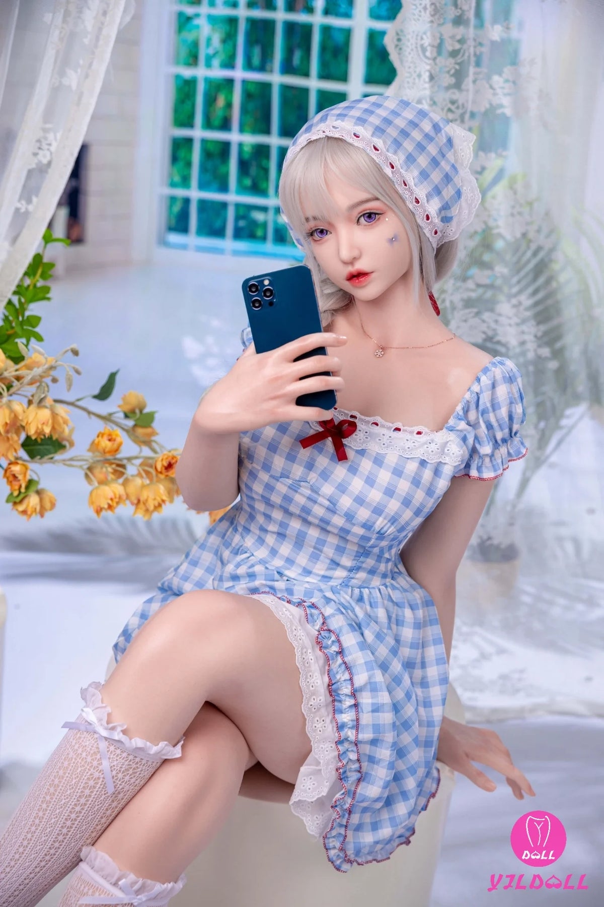 Lv Ling seksa lelle (YJL Doll 168 cm E-Cus #457 silikons)