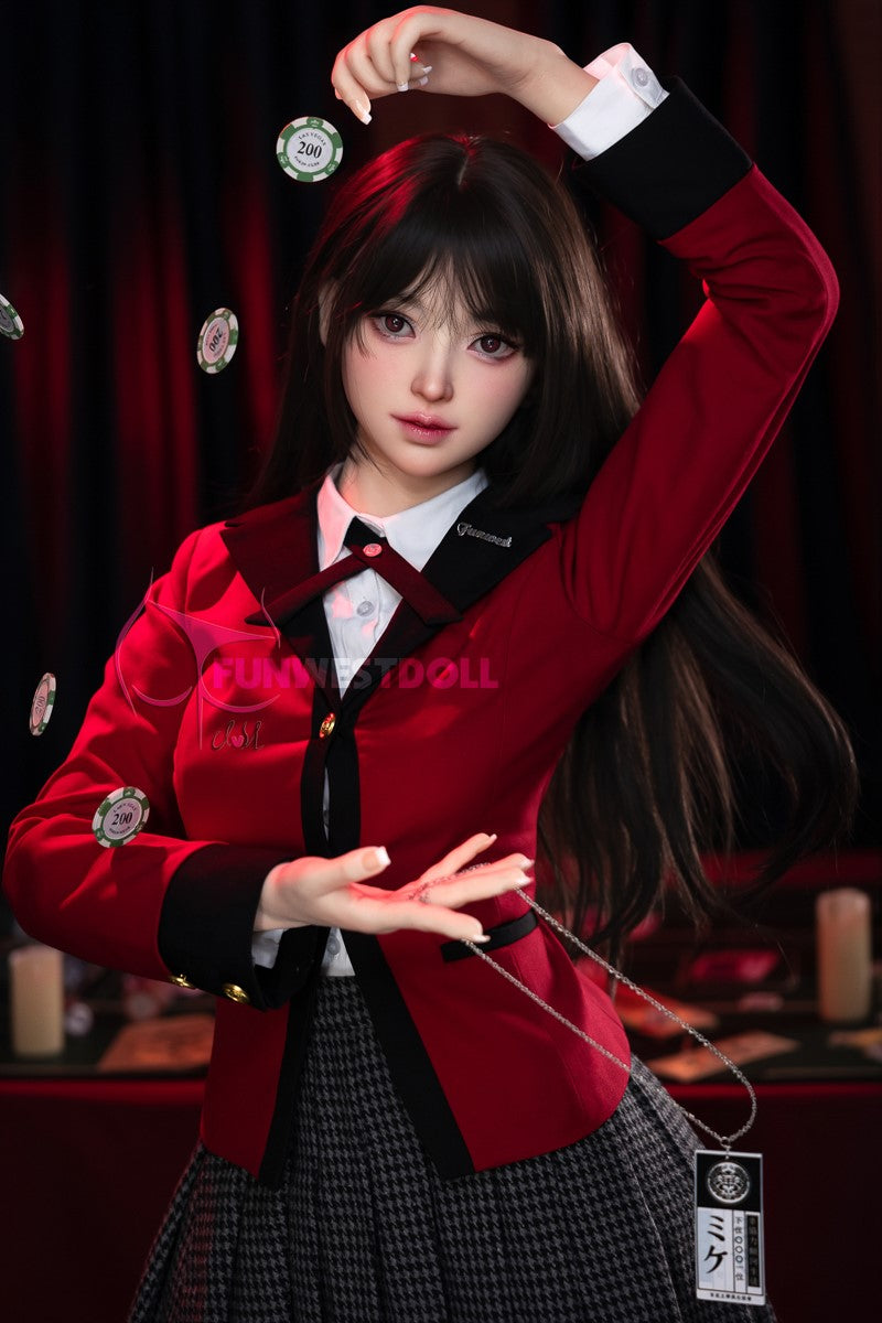 Yumeko Jabami seksa lelle (FunWest Doll 159 cm A-kauss #038S silikons)