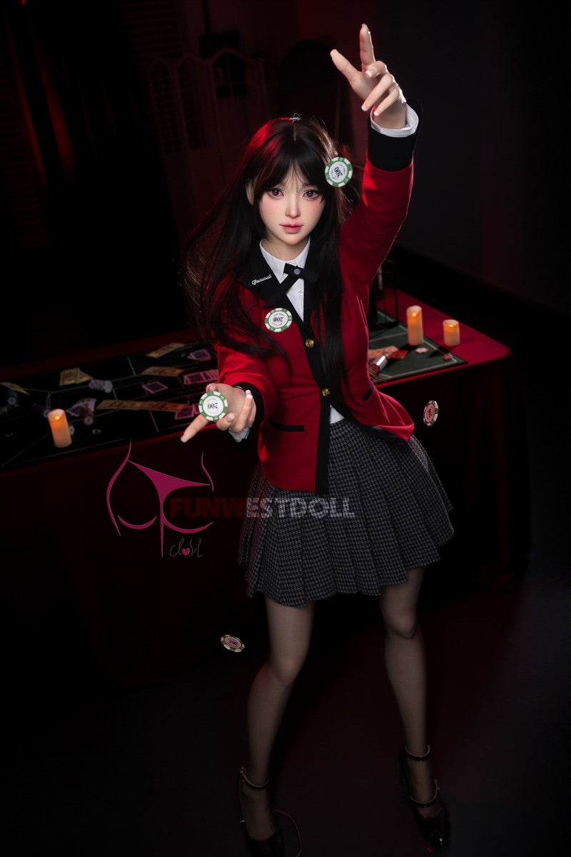Yumeko Jabami seksa lelle (FunWest Doll 159 cm A-kauss #038S silikons)