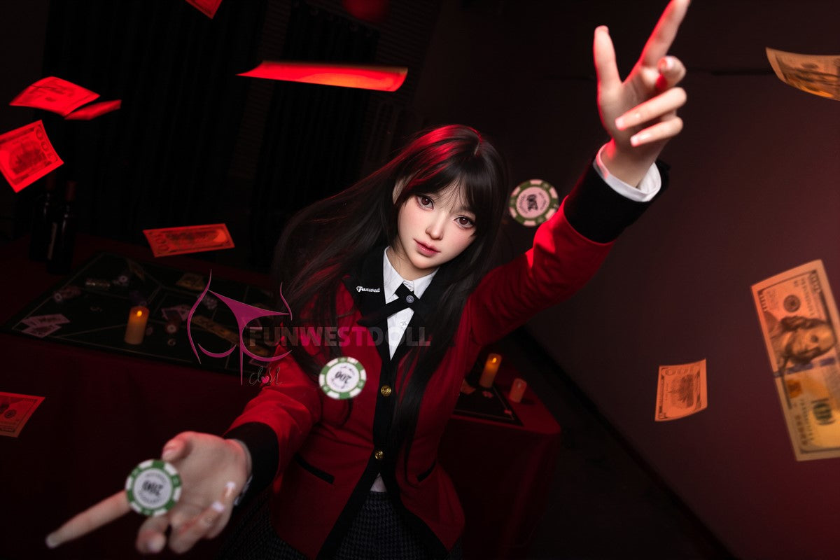 Yumeko Jabami seksa lelle (FunWest Doll 159 cm A-kauss #038S silikons)