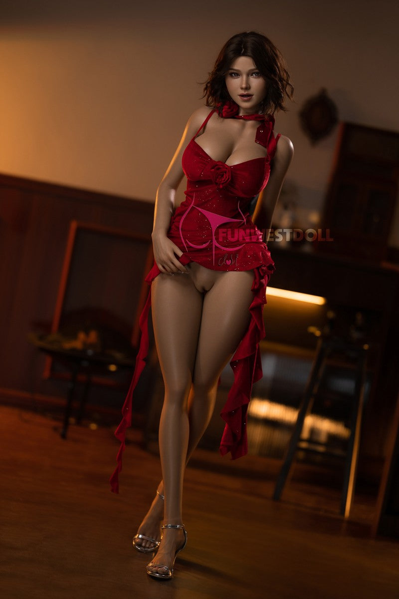 Rožu seksa lelle (FunWest Doll 157cm G-kauss #043SJ silikons)