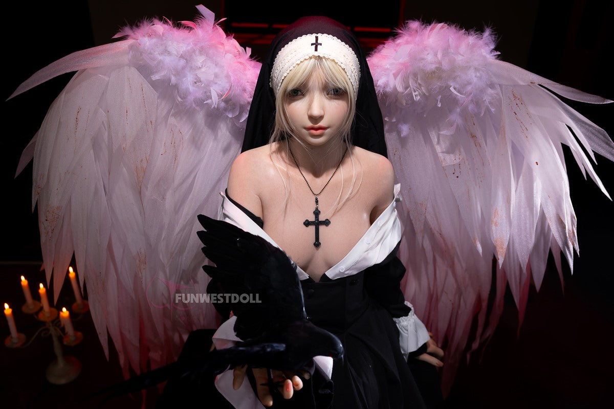 Žizele seksa lelle (FunWest Doll 159 cm A-kauss #056SJ RST silikons)