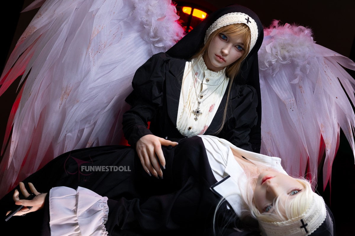 Bella seksa lelle (FunWest Doll 159 cm A-kauss #037S RST silikons)