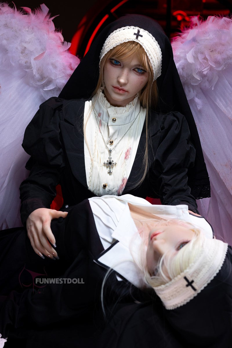 Bella seksa lelle (FunWest Doll 159 cm A-kauss #037S RST silikons)