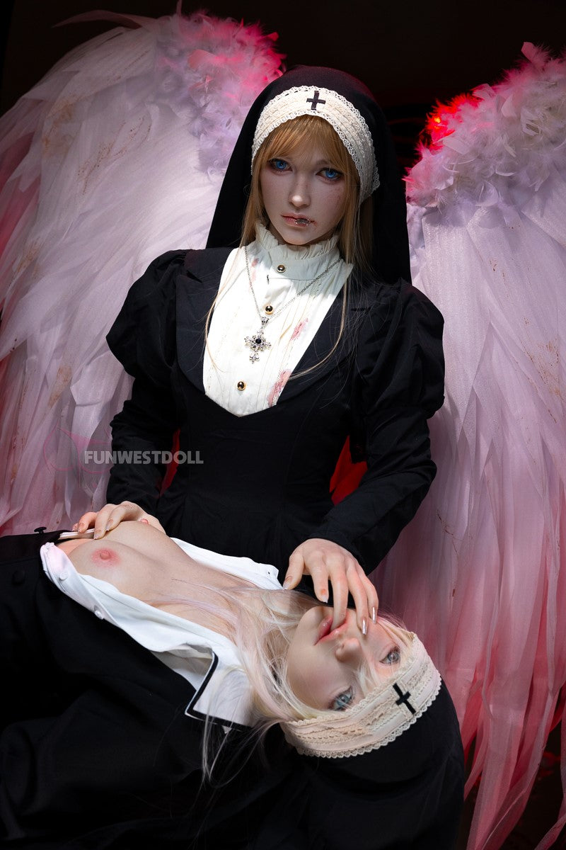 Bella seksa lelle (FunWest Doll 159 cm A-kauss #037S RST silikons)