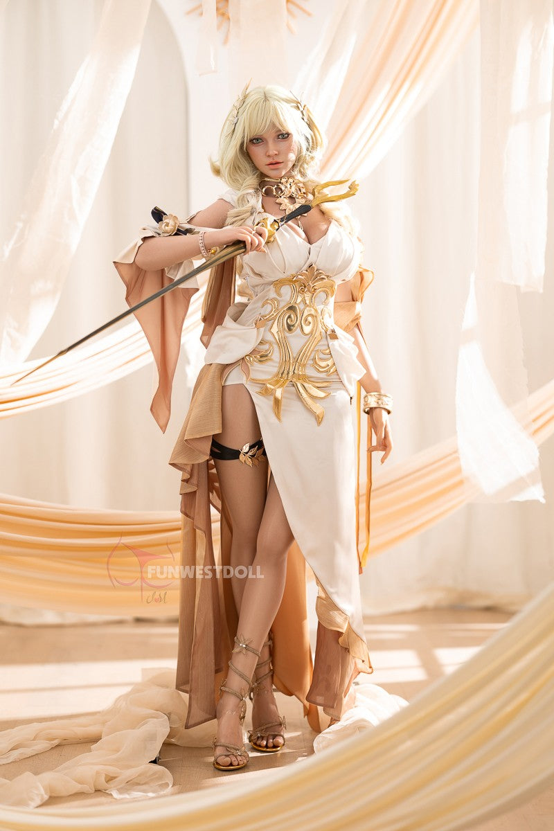 Bella seksa lelle (FunWest Doll 157 cm G-kauss #037SJ RST silikons)