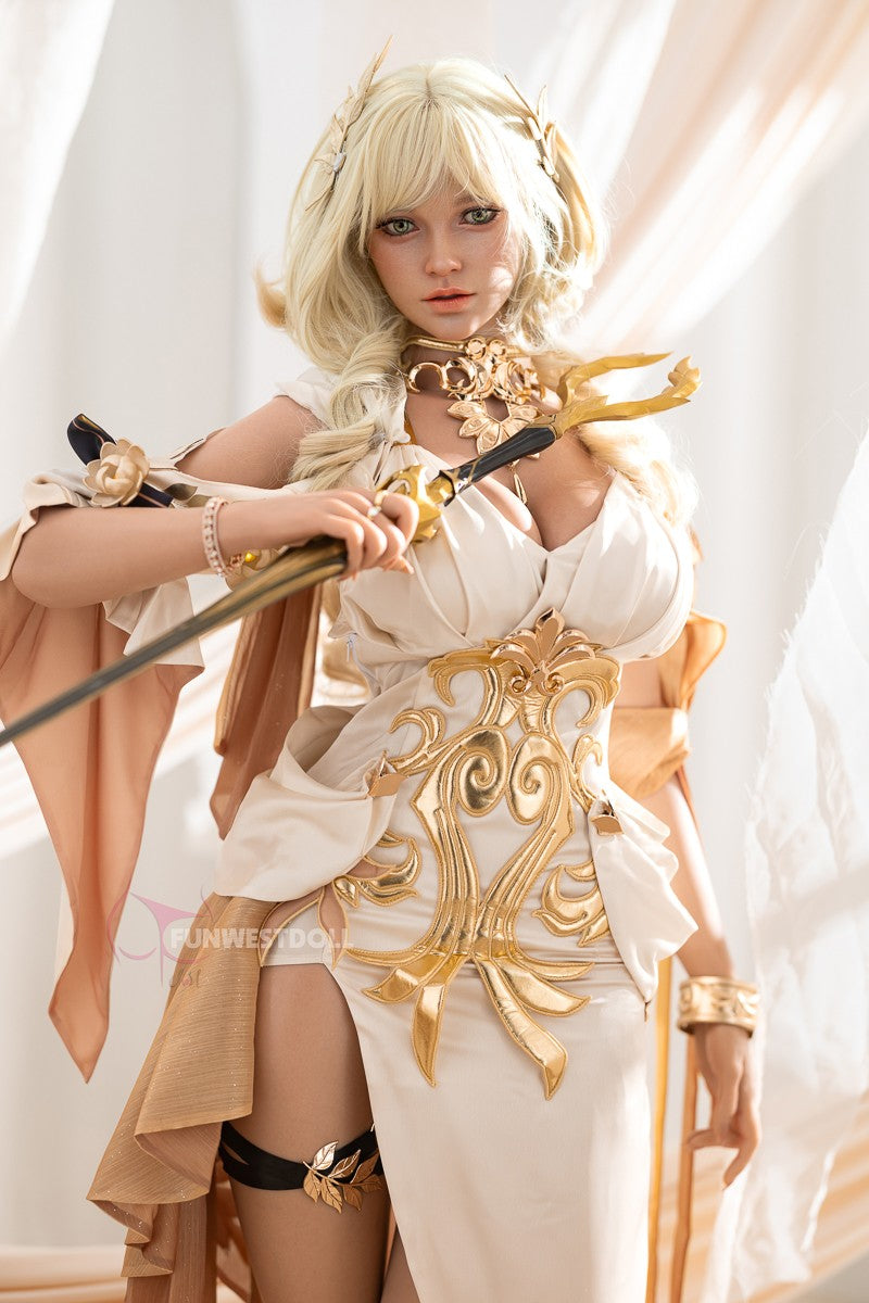 Bella seksa lelle (FunWest Doll 157 cm G-kauss #037SJ RST silikons)