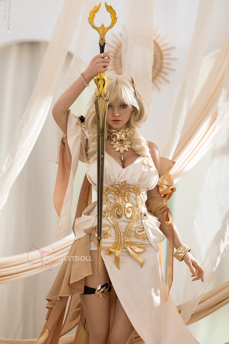 Bella seksa lelle (FunWest Doll 157 cm G-kauss #037SJ RST silikons)