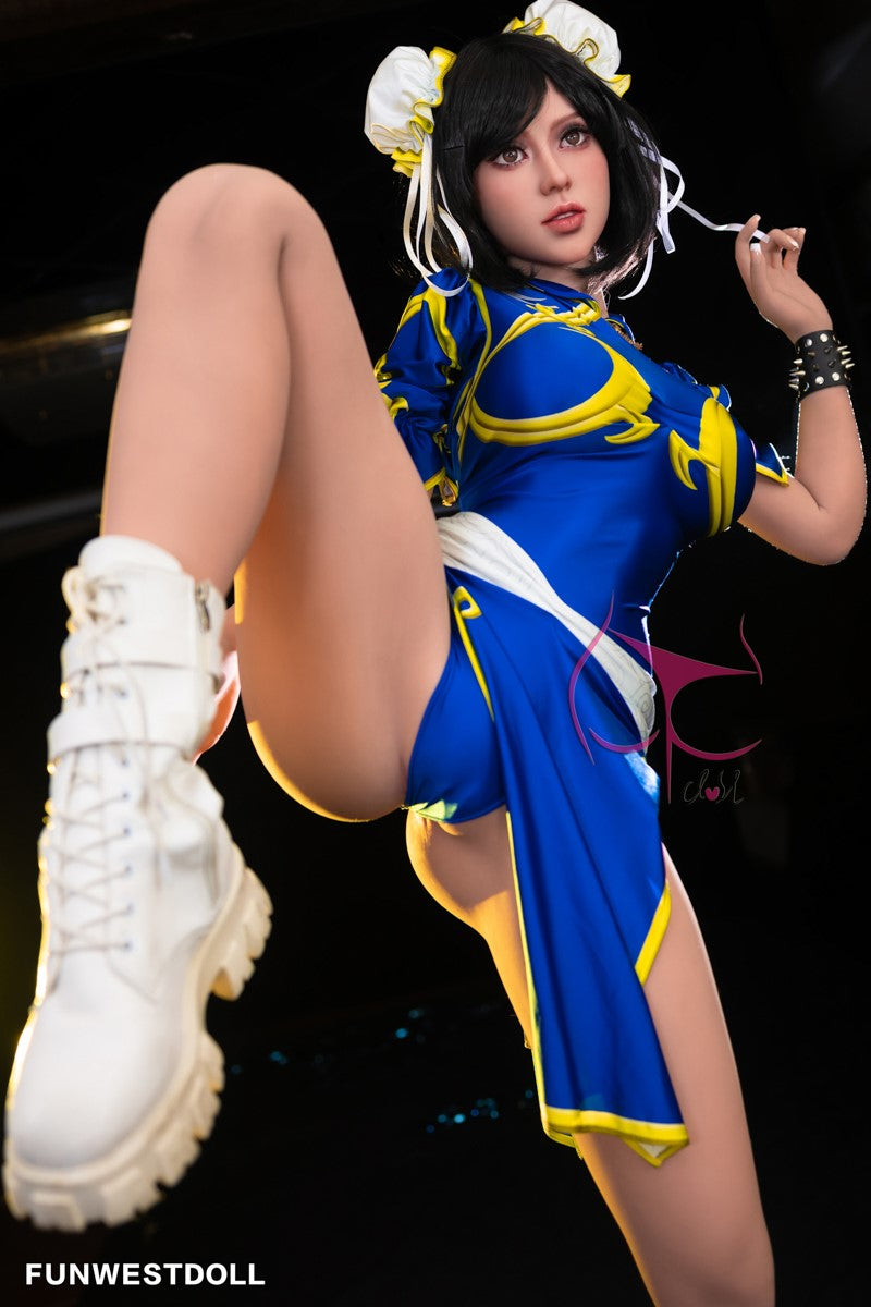 Čun Li seksa lelle (FunWest Doll 155 cm F-Cus #032 TPE)