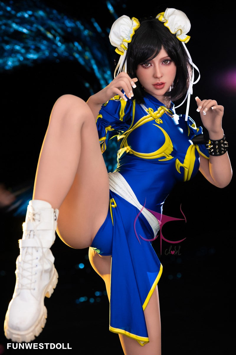 Čun Li seksa lelle (FunWest Doll 155 cm F-Cus #032 TPE)