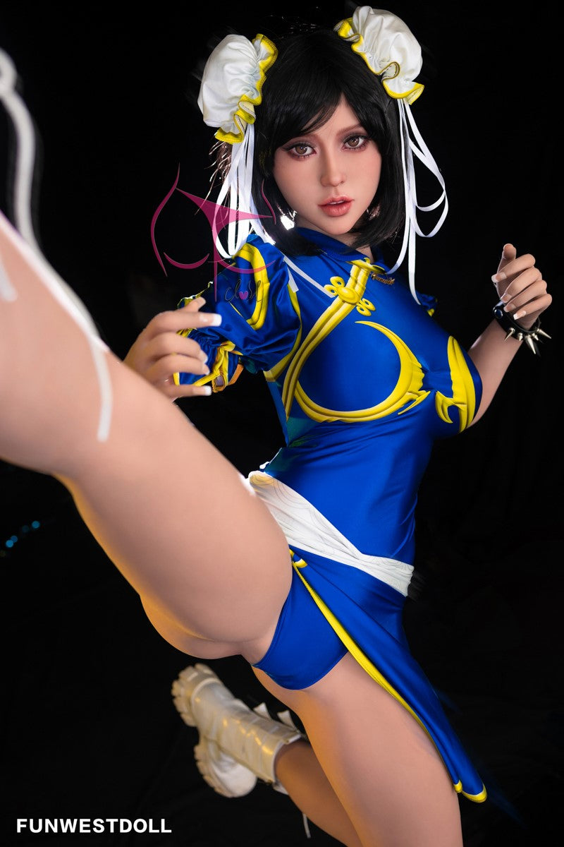 Čun Li seksa lelle (FunWest Doll 155 cm F-Cus #032 TPE)