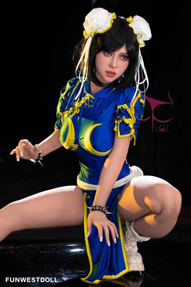 Čun Li seksa lelle (FunWest Doll 155 cm F-Cus #032 TPE)