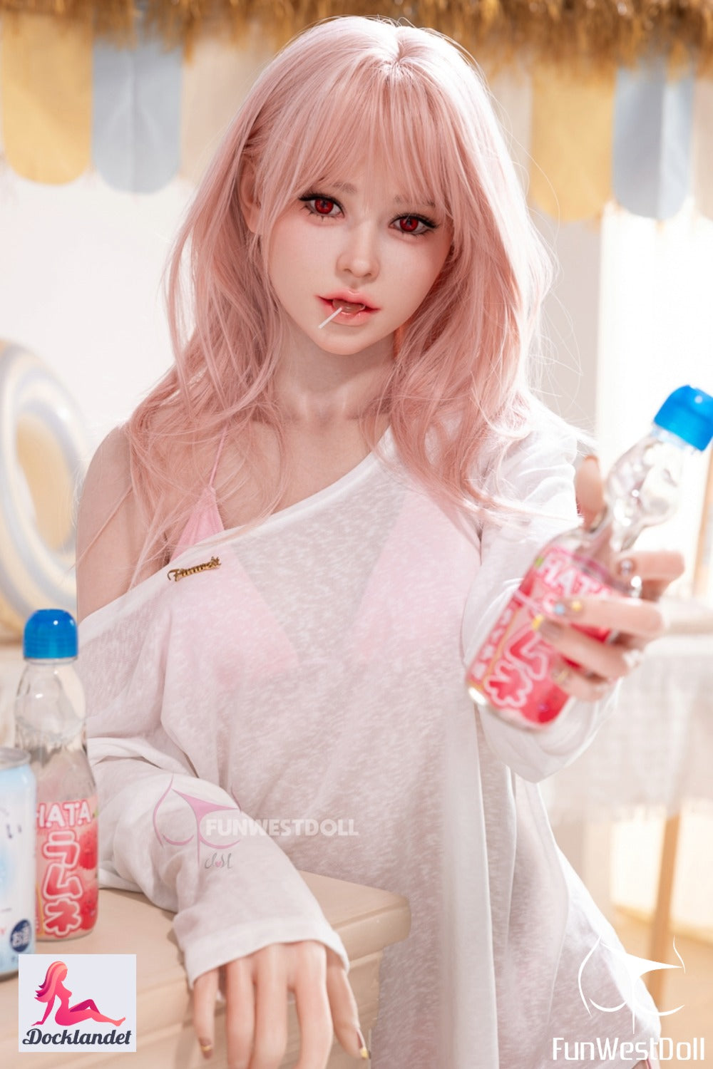 Lūsija seksa lelle (FunWest Doll 159 cm A-kauss #032SJ RST silikons)