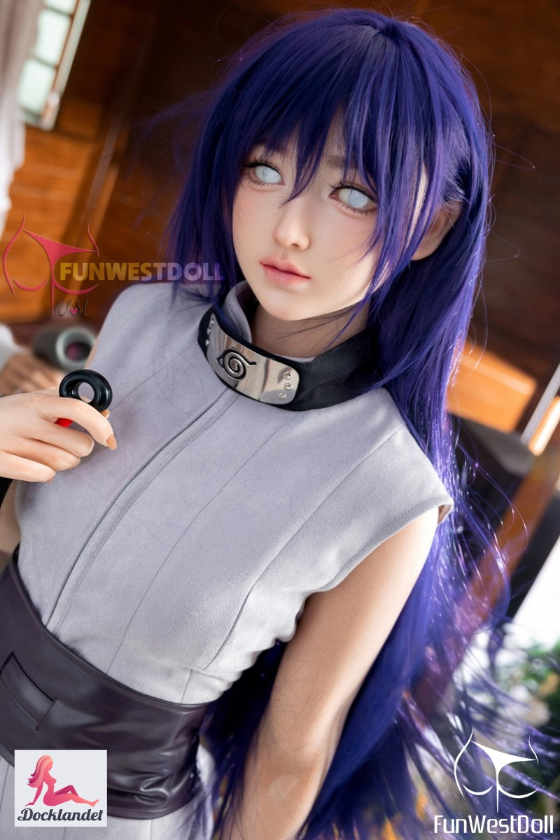 Seksa lelle Hinata (FunWest Doll 159 cm A-Cup #041S Silikona) Naruto Sex Doll Anime Real Doll Hinata Hjuga
