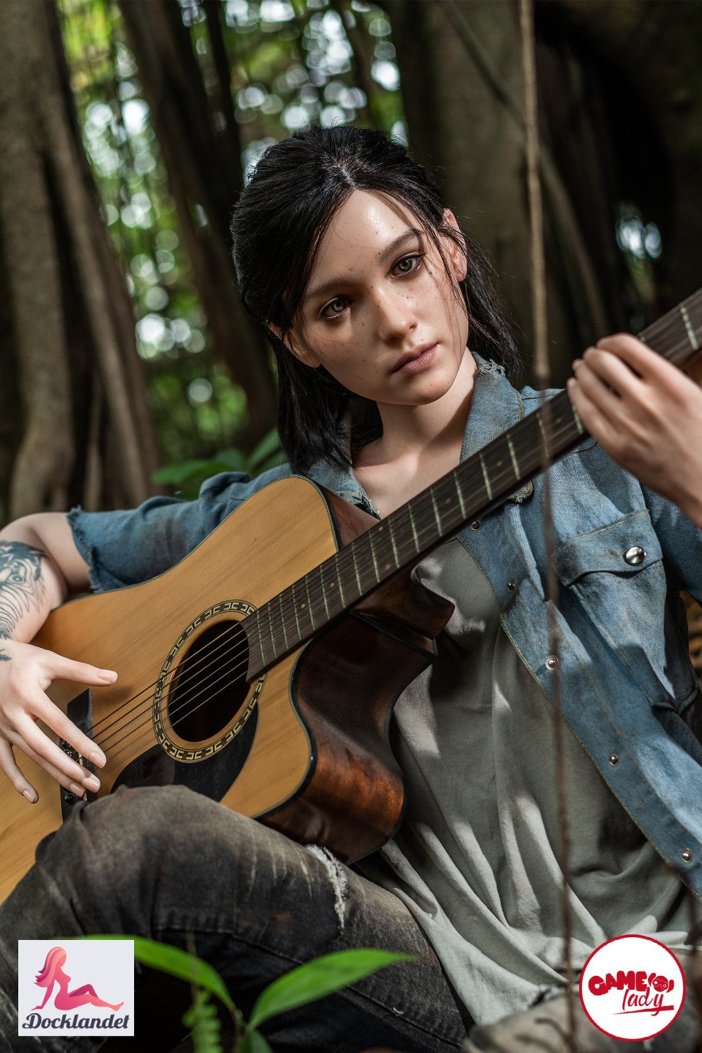 Seksa lelle Ellija no Game Lady. Ellija ir slavena varone no filmas The Last Of Us. 168 cm gara silikona seksa lelle ar krūšu izmēru E-kausu. 