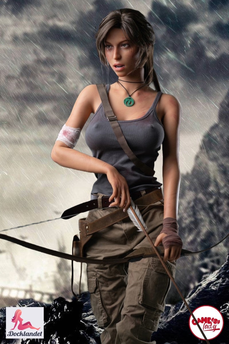 Lara Krofta seksa lelle (Game Lady 166 cm E-Cup Nr. 20, silikona)