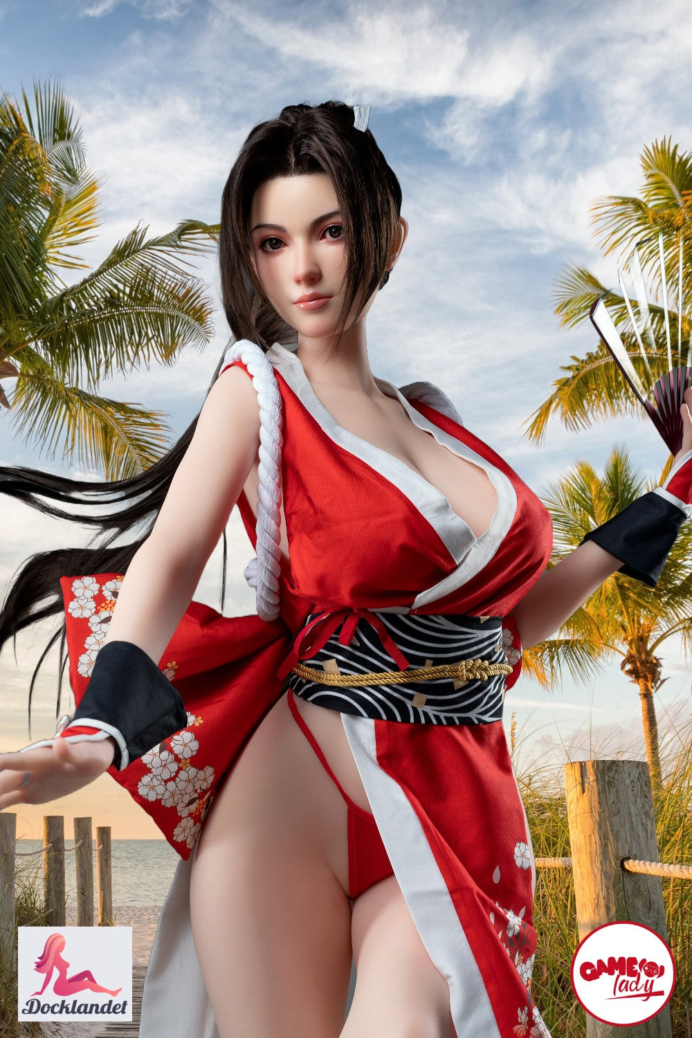 Mai Širanui seksa lelle (Game Lady 165 cm G-Cup Nr. 28 silikona) Fatal Fury Sex Doll