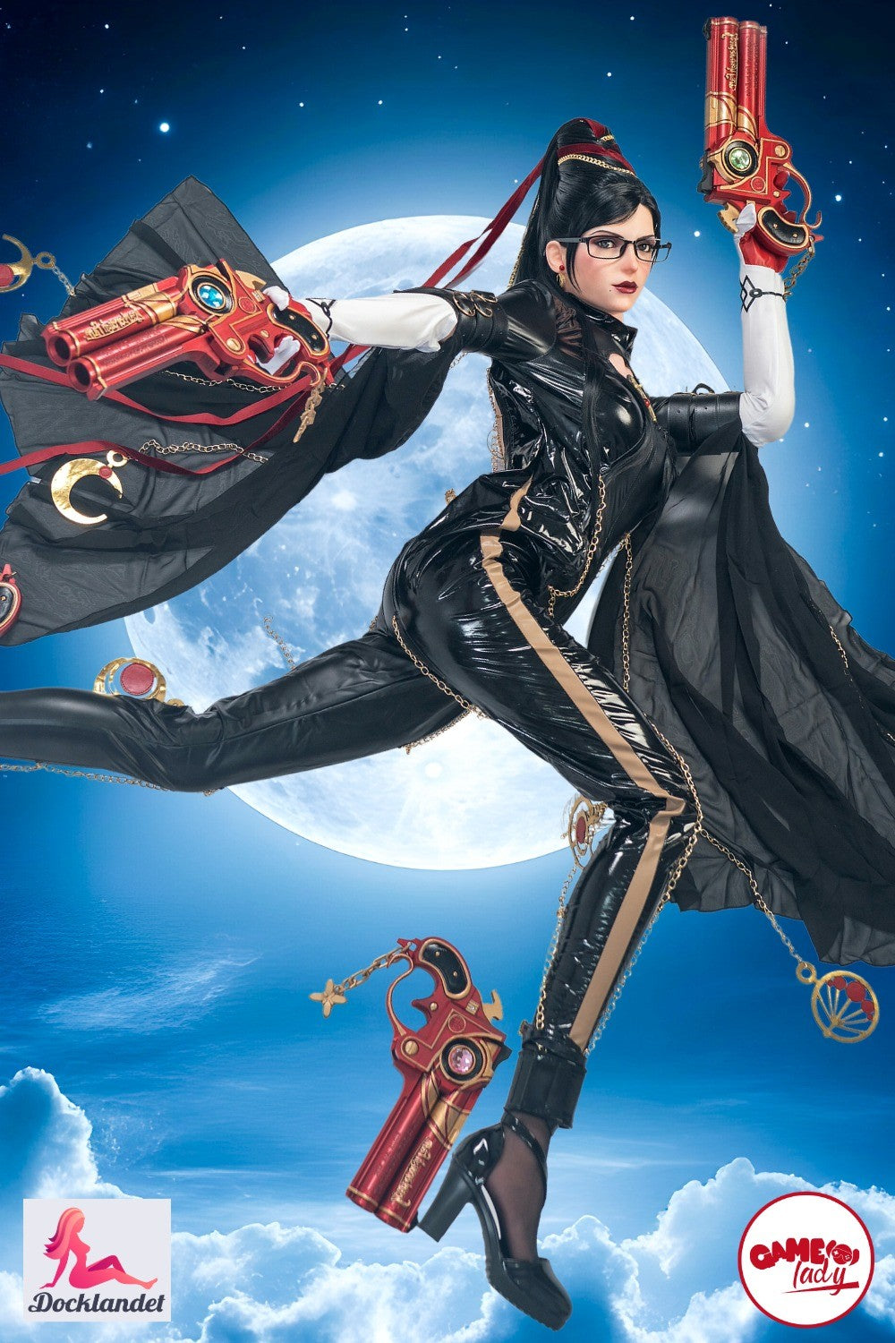 Cosplay lelle ar izskatu un stilu, iedvesmojoties no populārā varoņa "Bayonetta". Seksa lelle Bayonetta no Game Lady ir 170 cm gara ar slaidu augumu un mazām krūtīm (B izmēra kauss). Tiem no jums, kuri jau sen ir sapņojuši par īstu Bayonetta pilnā izmērā, šī ir labākā lelle! Game Lady ir pazīstama ar savām cosplay lellēm, un šī ir pirmā pilnībā Bayonetta iedvesmotā lelle pasaulē.