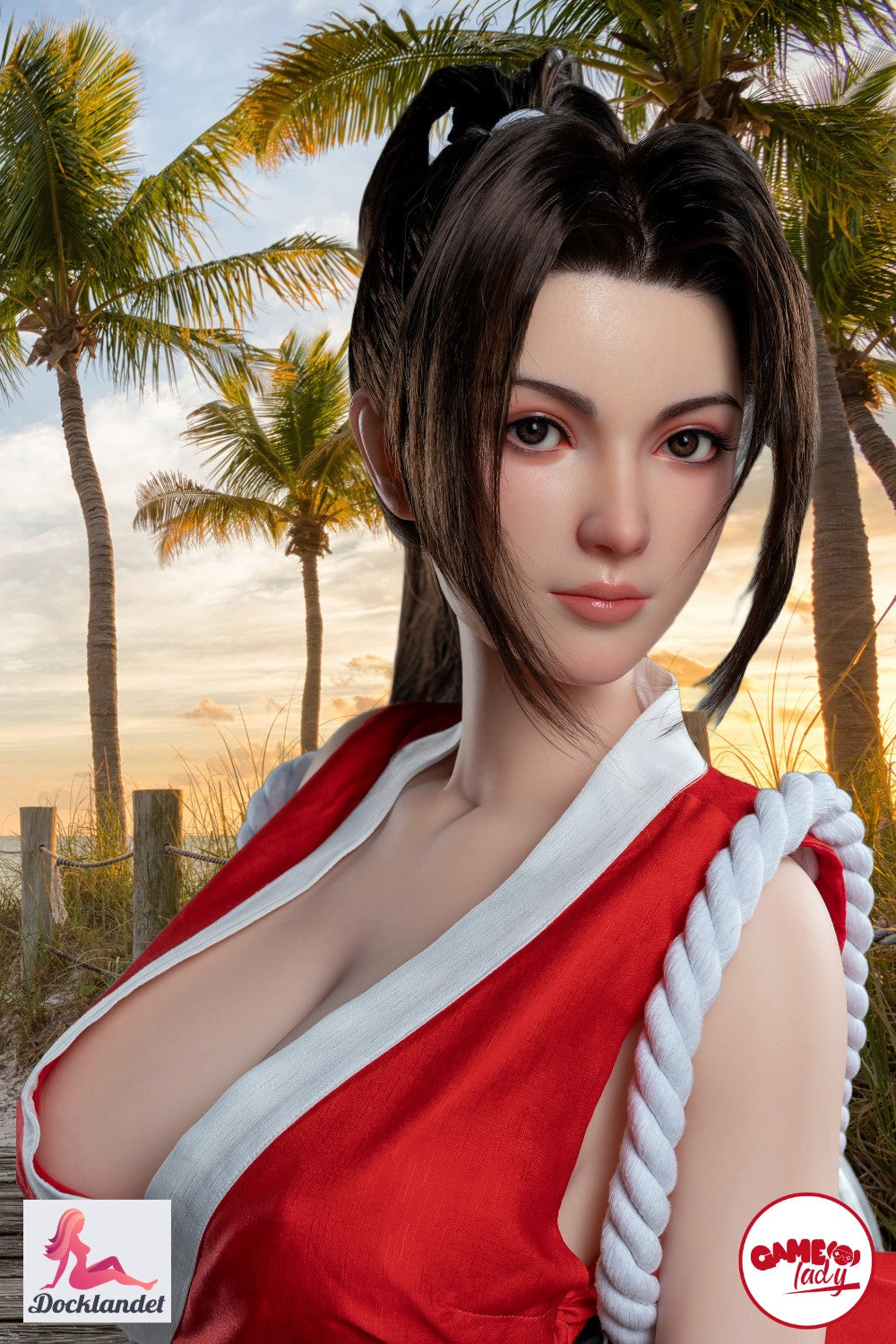 Mai Širanui seksa lelle (Game Lady 165 cm G-Cup Nr. 28 silikona) Fatal Fury Sex Doll