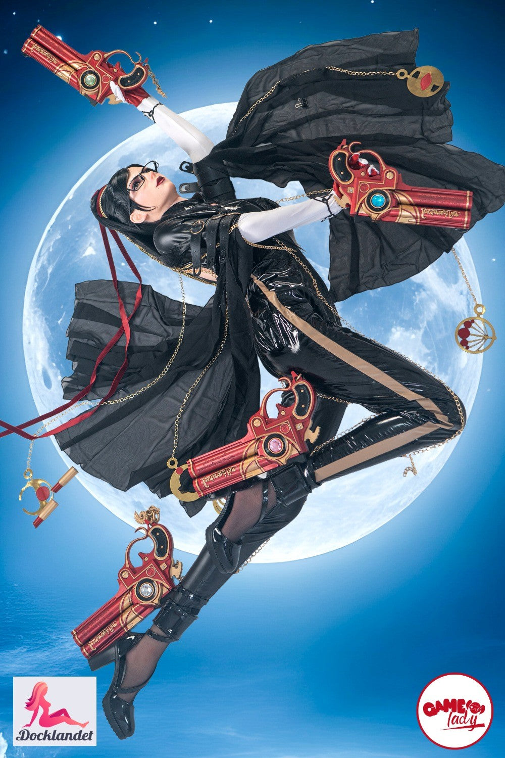 Seksa lelle Bayonetta (Game Lady 170 cm B-Cup Nr. 32-1 silikons)