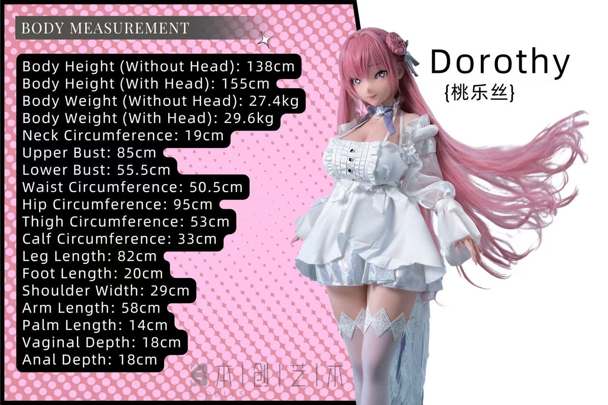 Dorotija seksa lelle (BC-Doll 155 cm J-Cup #O04 silikons)
