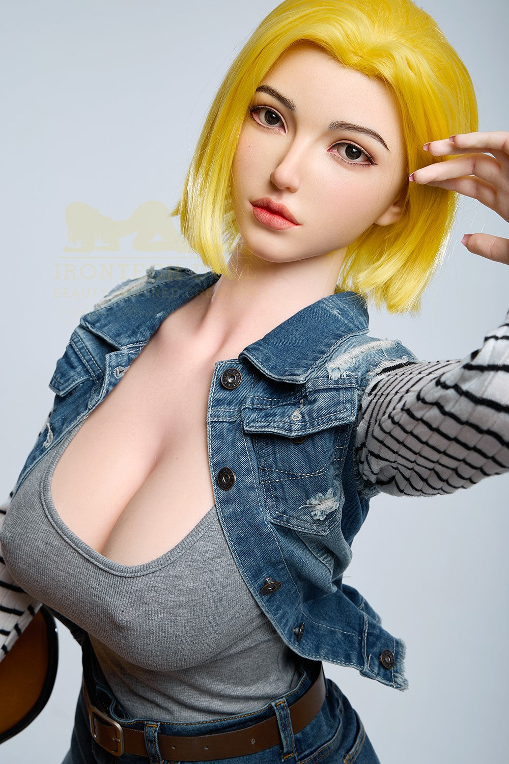 Joline Android 18 seksa lelle (Irontech Doll 159 cm G-Cup S41 silikons)