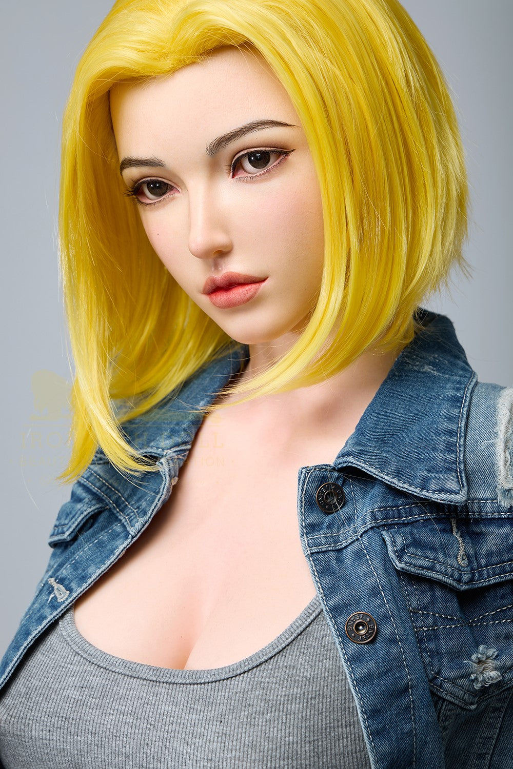 Joline Android 18 seksa lelle (Irontech Doll 159 cm G-Cup S41 silikons)