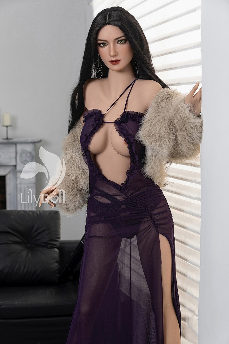Selēna-D seksa lelle (LilyDoll 158 cm D-kauss #LH033A-D TPE+Silikona)