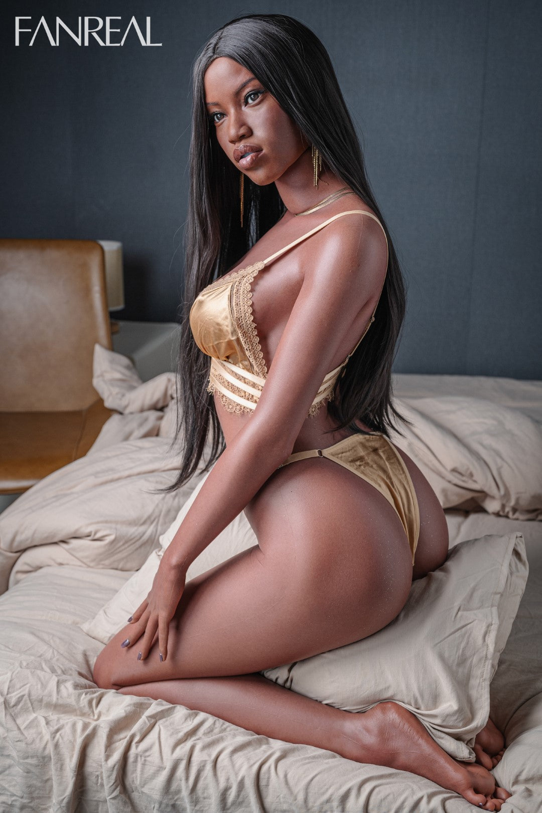 Ellija seksa lelle (FanReal Doll 173 cm D veida kauss, silikons)