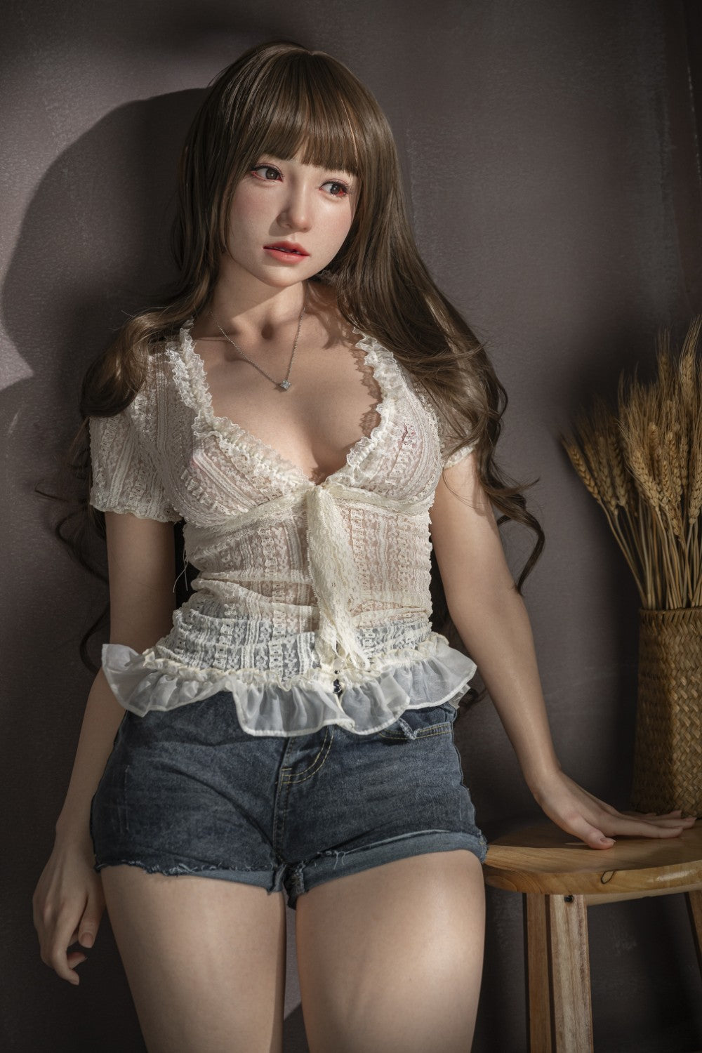 Eleonoras seksa lelle (Jiusheng 153cm E-Cup #124B RST silikons)