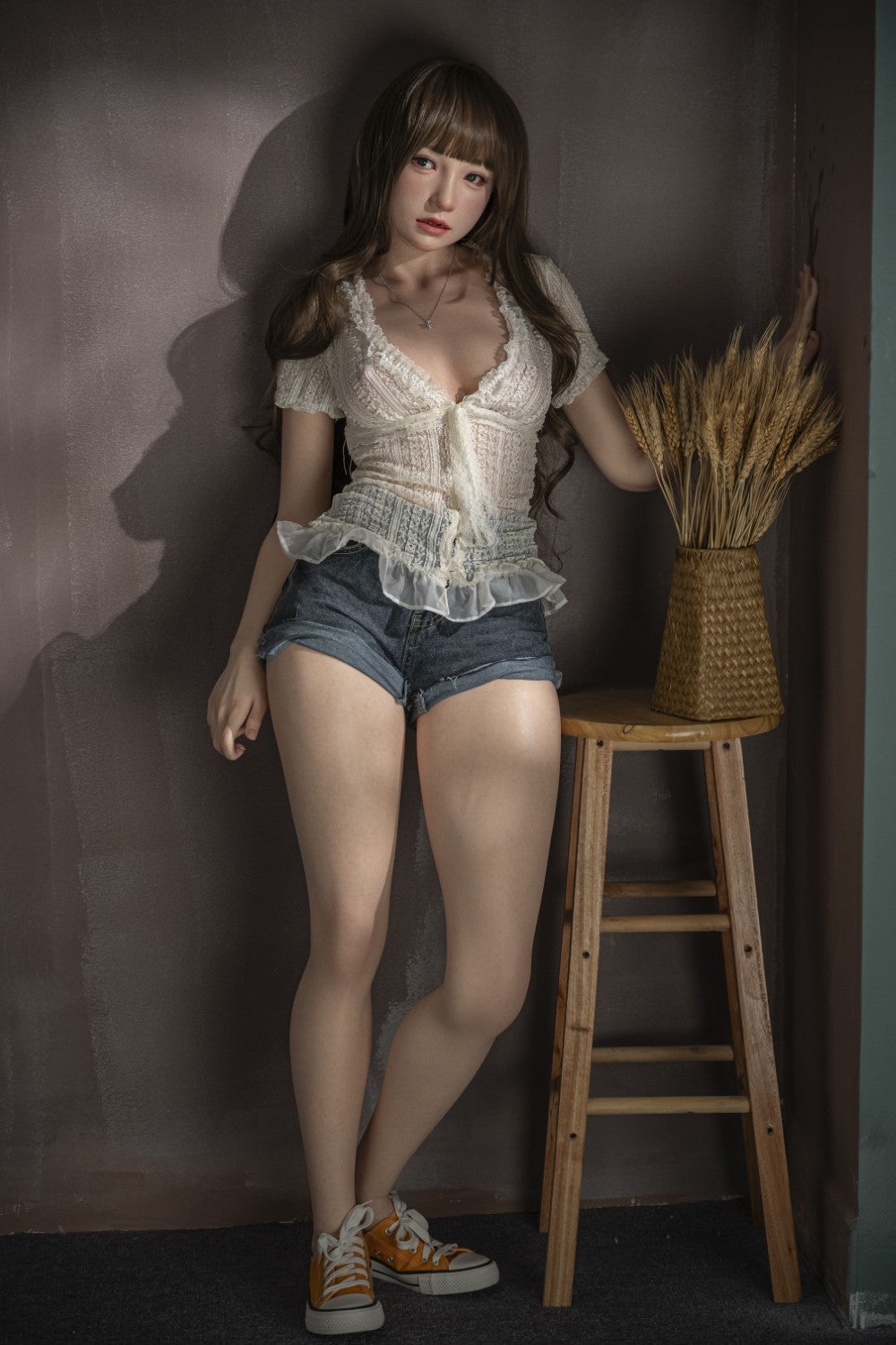 Eleonoras seksa lelle (Jiusheng 153cm E-Cup #124B RST silikons)