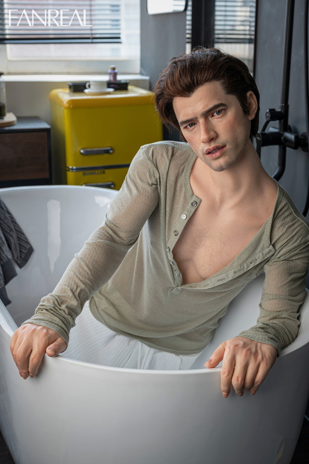 Kārters vīriešu dzimuma lelle (FanReal Doll 173cm Silikona)