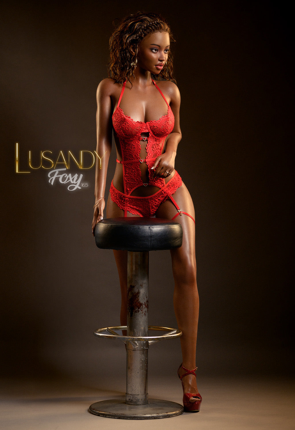 Foxy seksa lelle (Lusandy Doll 165 cm D-kausa silikons)