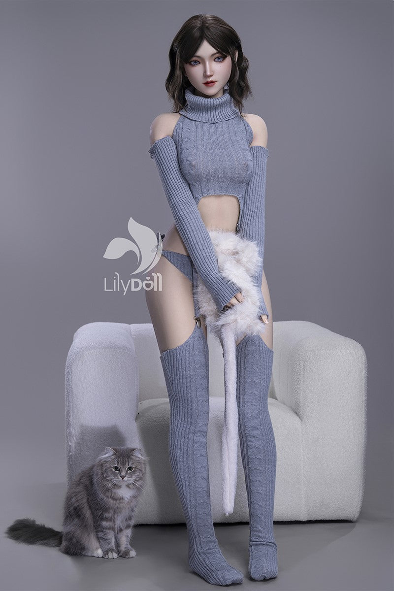 Seksa lelle Freija-D (LilyDoll 159 cm B kauss #LH031A-D TPE+Silikons