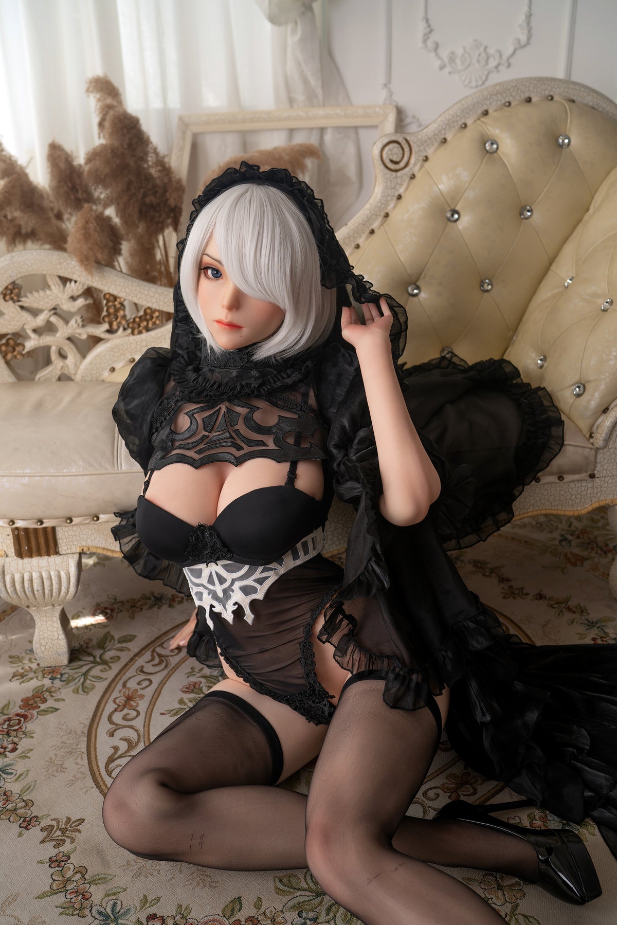 Seksa lelle Yorha 2B (Game Lady 171 cm E-Cup Nr. 18 silikona)