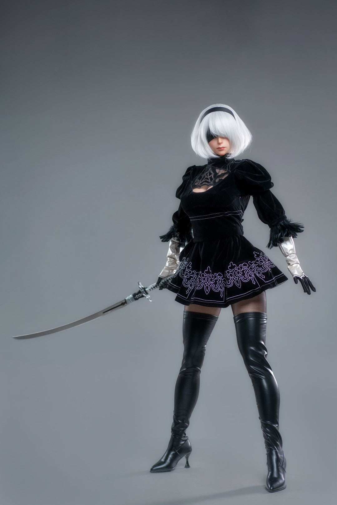 Seksa lelle Yorha 2B (Game Lady 171 cm E-Cup Nr. 18 silikona)