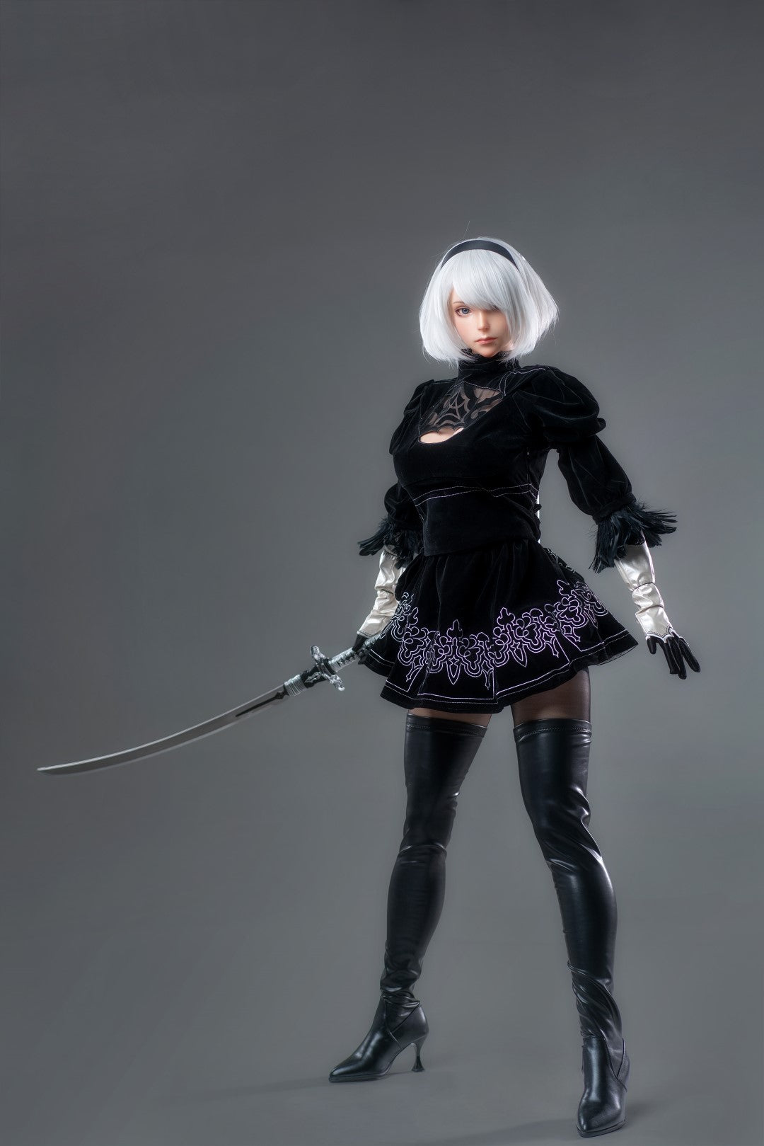 Seksa lelle Yorha 2B (Game Lady 171 cm E-Cup Nr. 18 silikona)