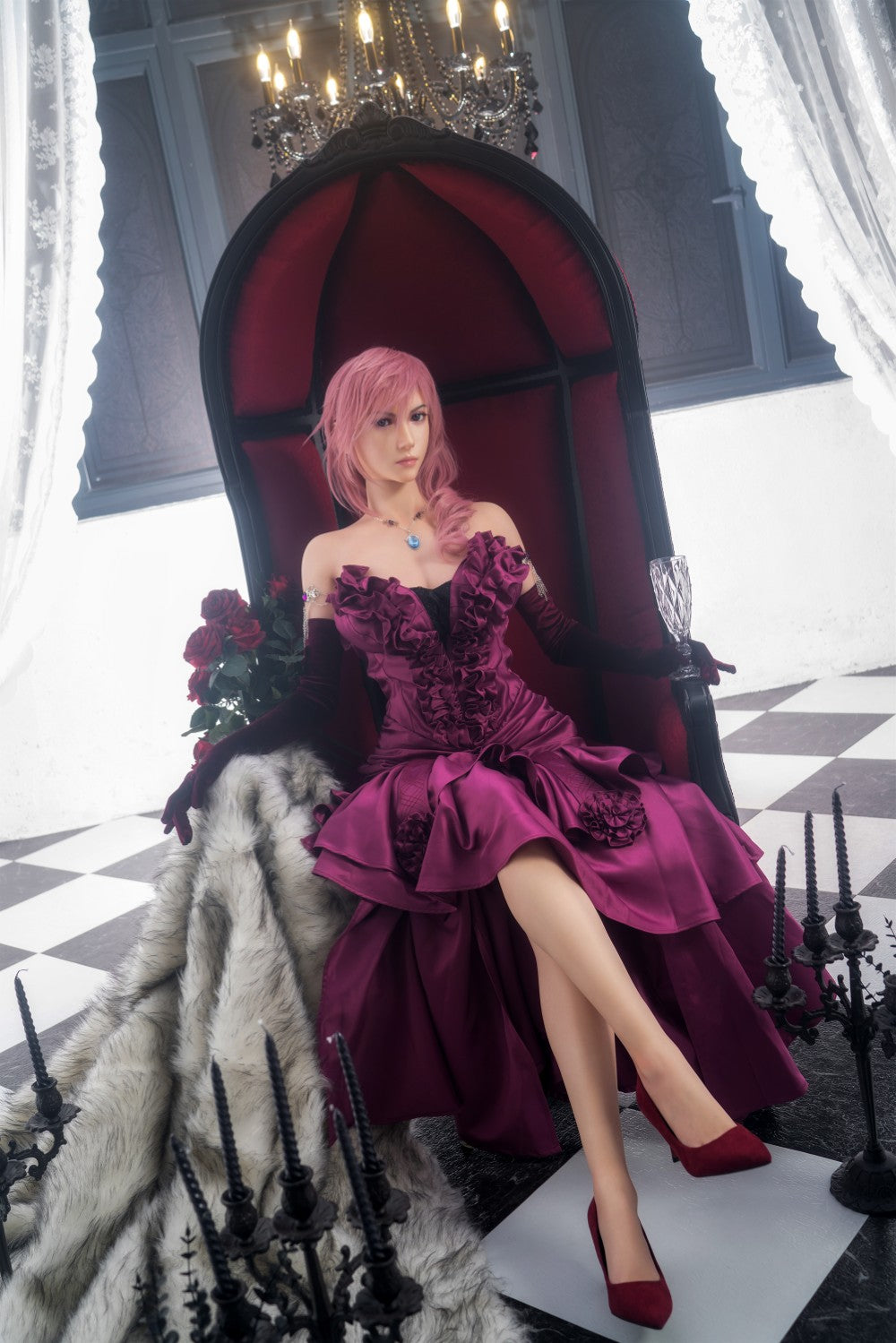 Lightning Seksa lelle (Game Lady 171cm G-Cup Nr.19 silikons)