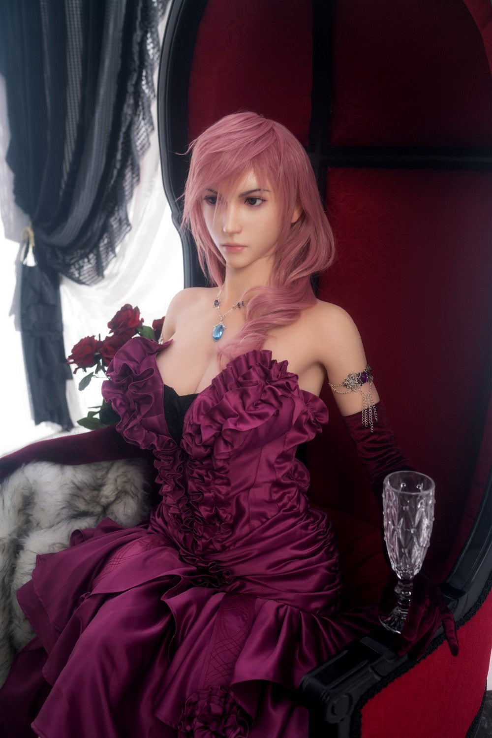 Lightning Seksa lelle (Game Lady 171cm G-Cup Nr.19 silikons)
